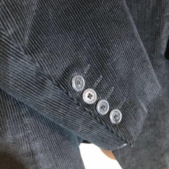 Stylish Black Chereskin Corduroy Blazer - Picture 4 of 6